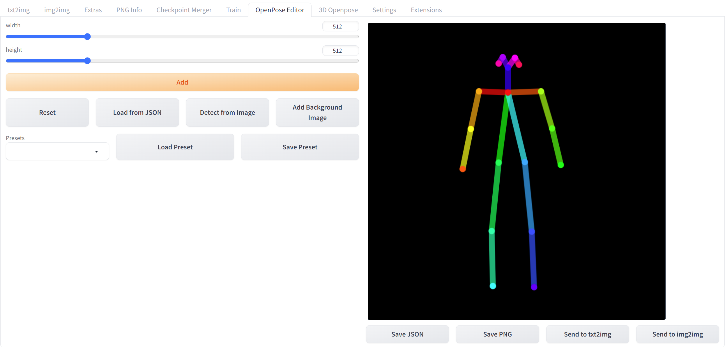 OpenPose Editor